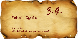 Zobel Gyula névjegykártya